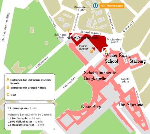 Hofburg Layout Map (Vienna)
